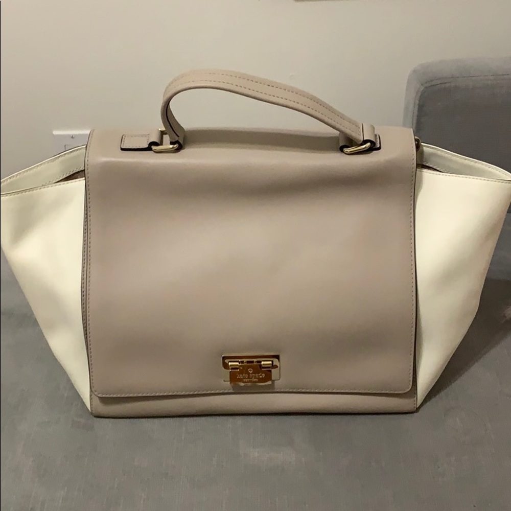 Kate Spade two toned trapeze bag